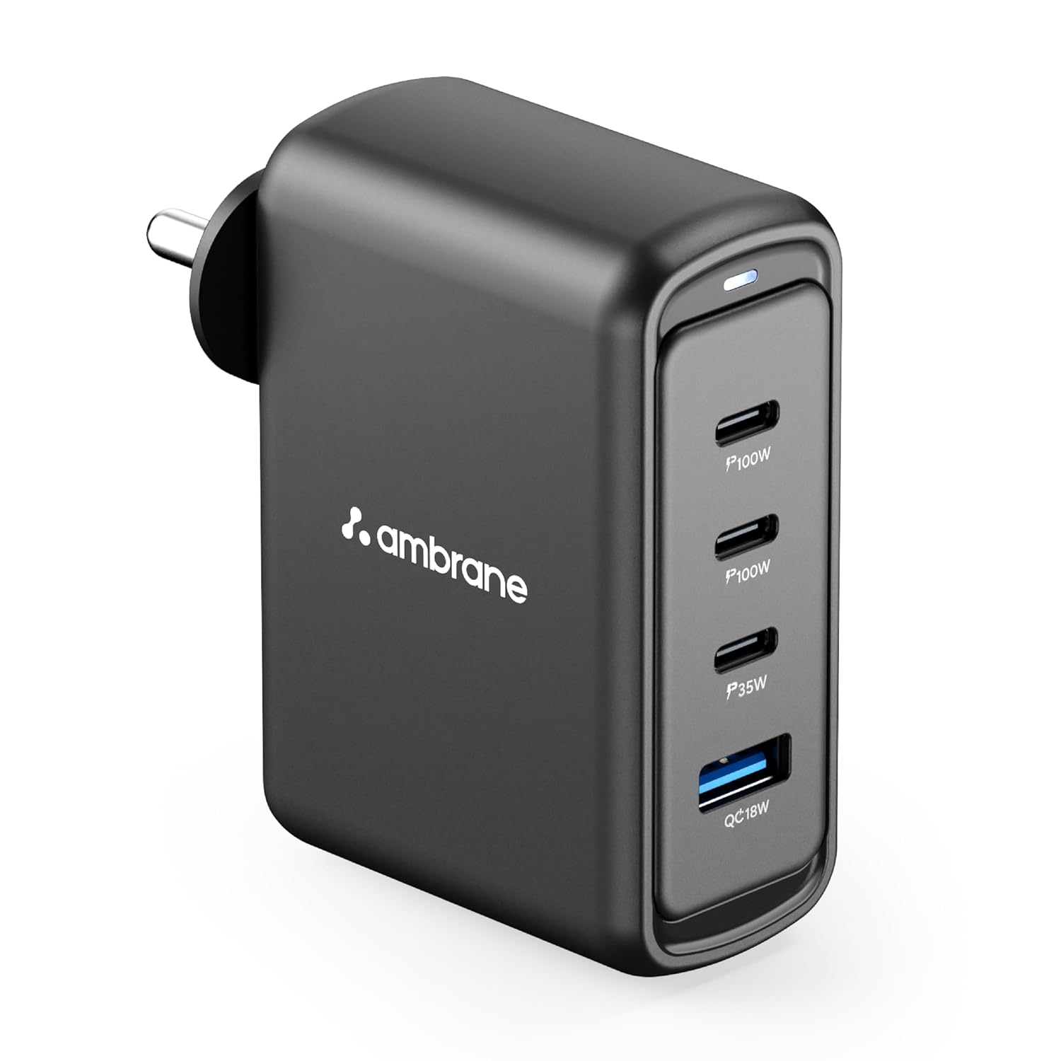 100W GaN Fast Charger | 3× USB-C + USB-A | 100W Power Delivery